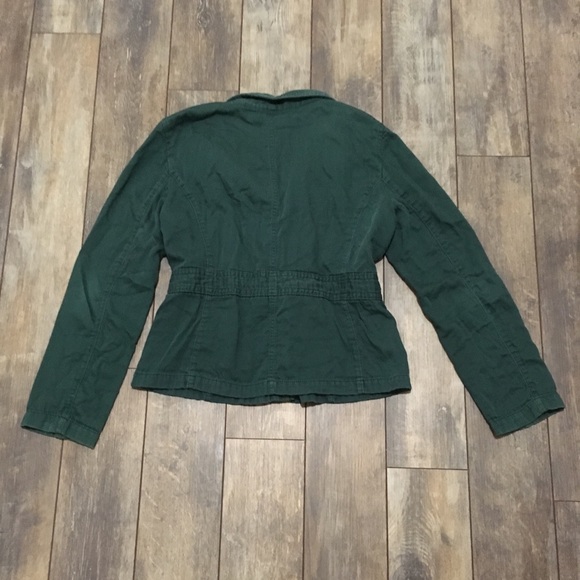 ⬇️ LOFT green drawstring utility jacket M - Picture 5 of 7